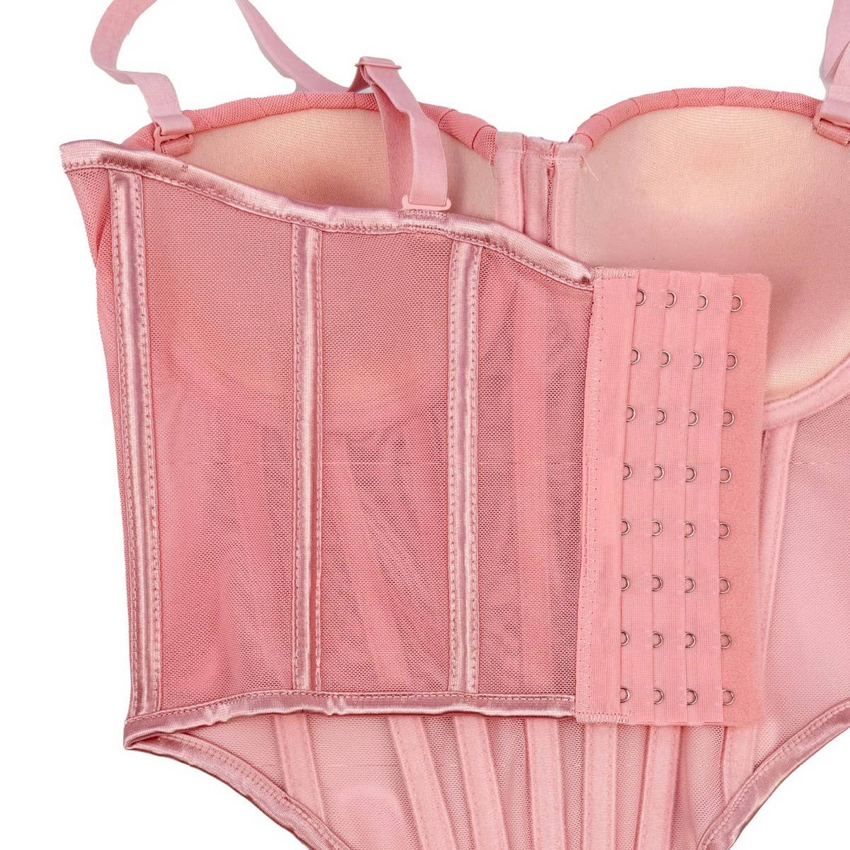 PREMIUM PLEATED HERRINGBONE CORSET WITH COASTERS_CWMM4132