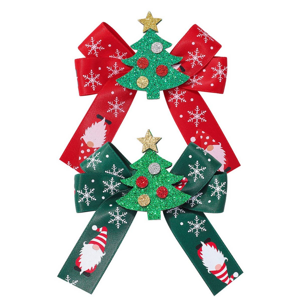 Ribbon Bow Hair Clip For Girls New Year