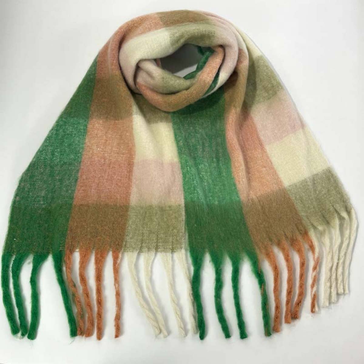 Cwasc1578_Winter Plaid Thickened Warm Scarf Shawl