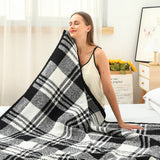 PLAID STRIPED KNITTED BLANKET SOFA BLANKET_CWMM0320