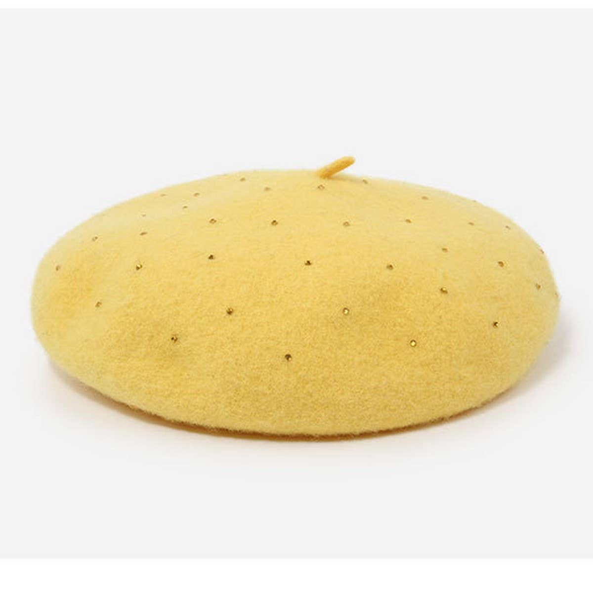 AUTUMN AND WINTER SIMPLE HOT DIAMOND COLORED BERET_CWAH1936