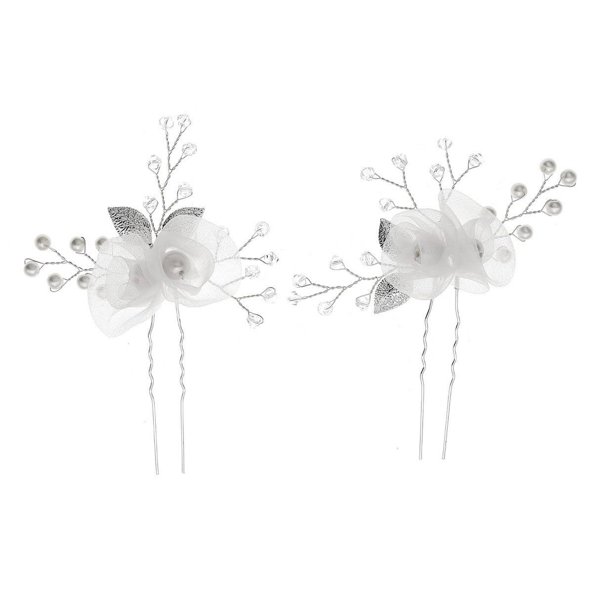 NEW BEAUTIFUL SILK FLOWER BRIDAL HAIR ACCESSORIES_CWAHA2782