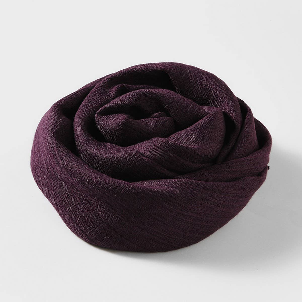 SOLID COLOR LONG LIGHTWEIGHT SCARF WRAP SHAWL_CWASC0204