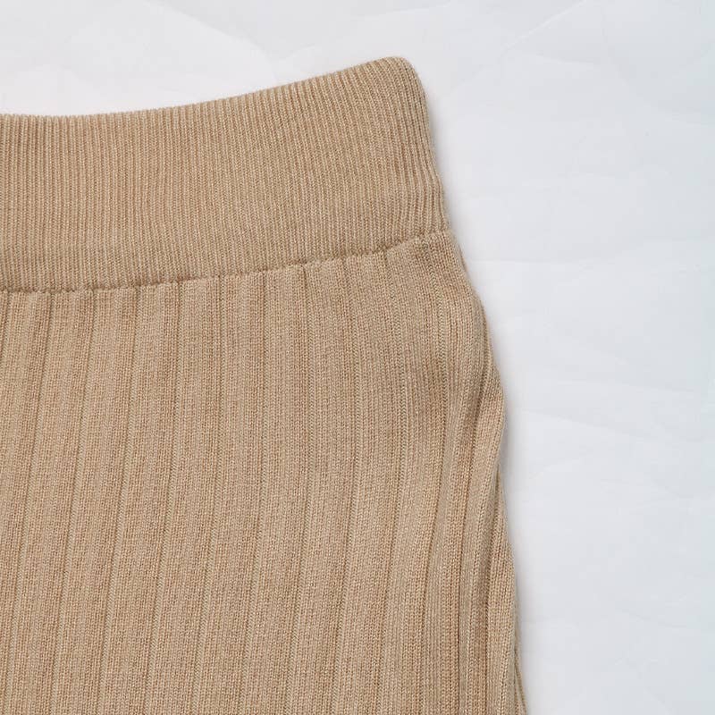 Temperament Pleated Pleated Knitted Skirt