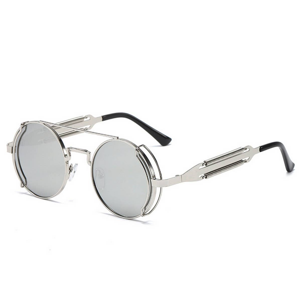 METAL ROUND FRAME STEAMPUNK METAL SUNGLASSES_CWASG0269