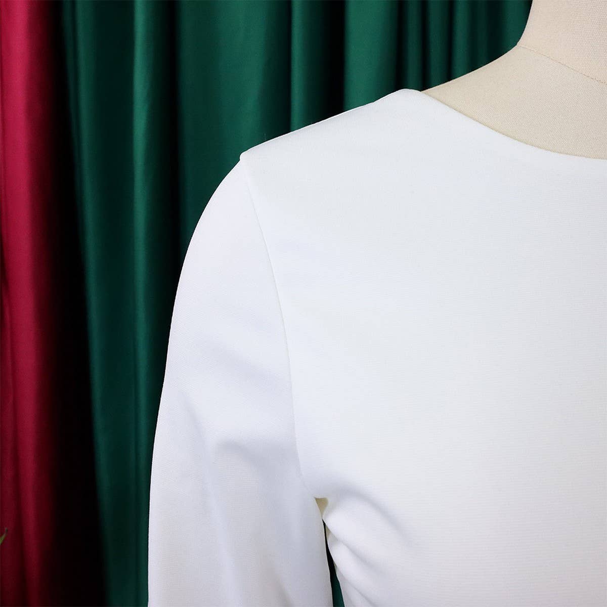 FASHION SOLID COLOR TONGLE PENCIL SKIRT DRESS_CWDMD3681