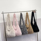 Winter Tassel Shoulder And Crossbody Plush Bag_Cwab4012