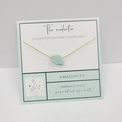 NATURAL STONE PENDANT NECKLACE WITH CARD_CWAJE1049