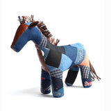 INDIGO PATCHWORK HANDMADE ANIMAL PLUSH_CWMM6025
