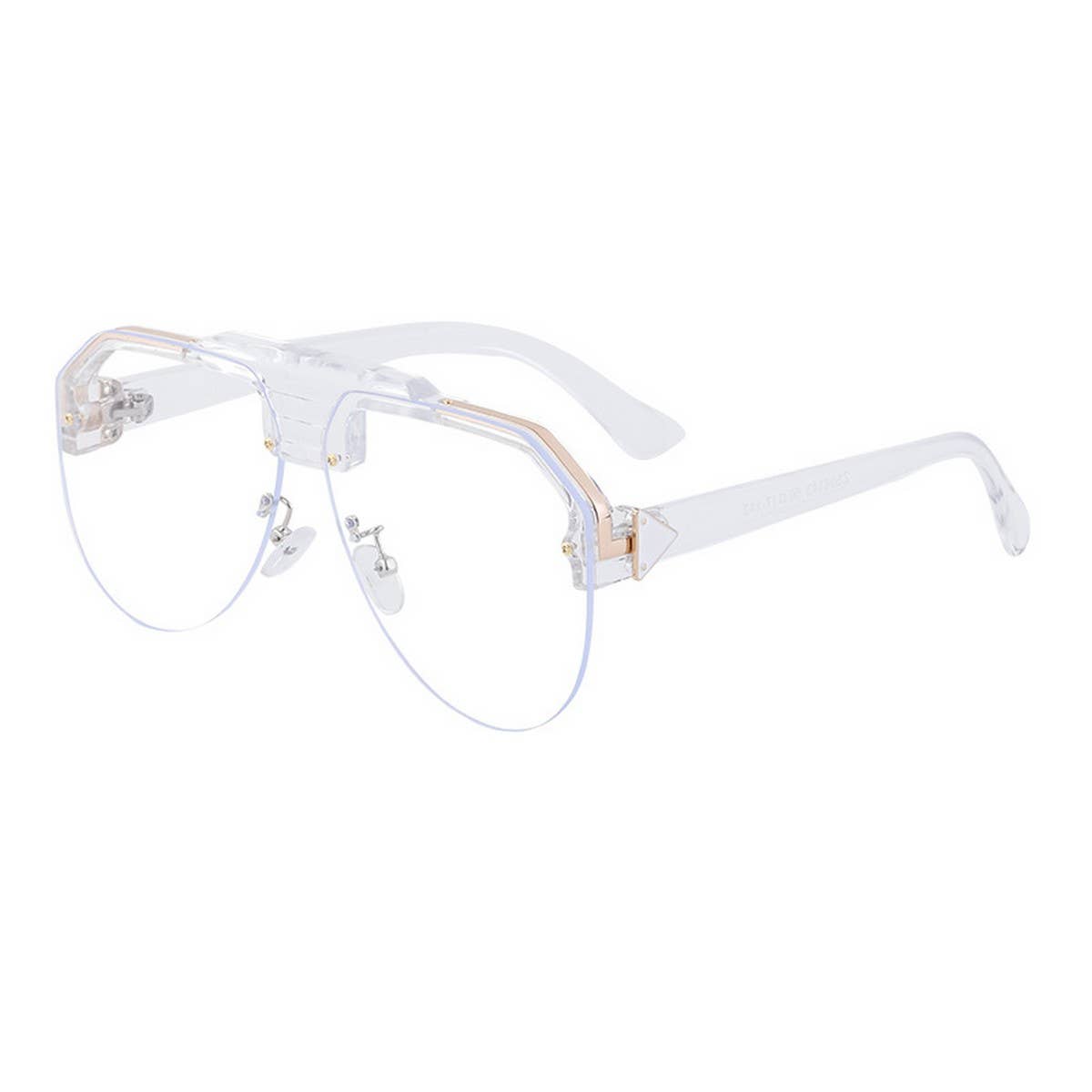 FASHION HALF FRAME TOAD ANTI ULTRAVIOLET SUNGLASSES_CWASG073
