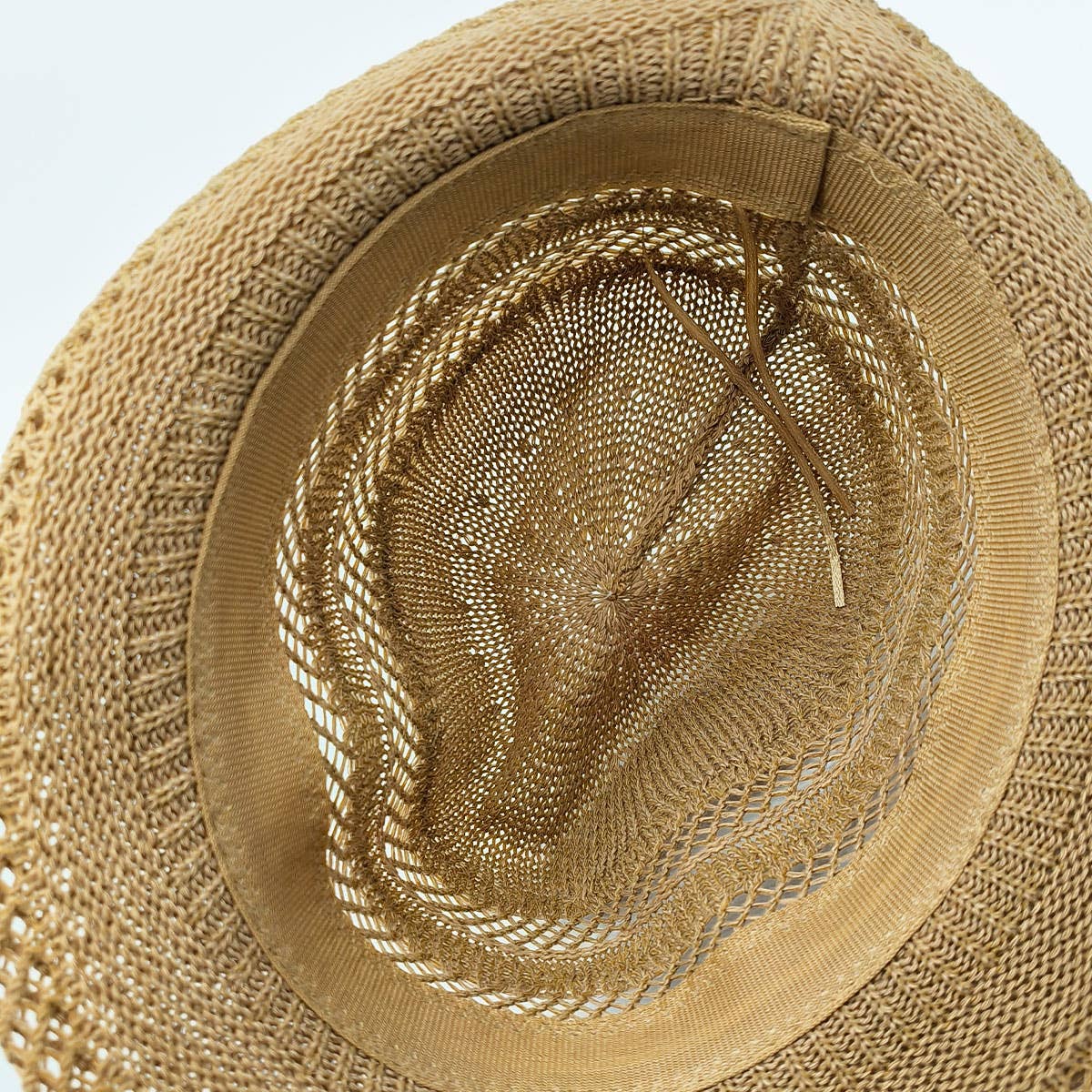 STRAW SUN PROTECTION BUCKET HAT_CWAH1332