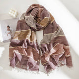 Fashionable Simple Plaid Striped Scarf_Cwasc0998