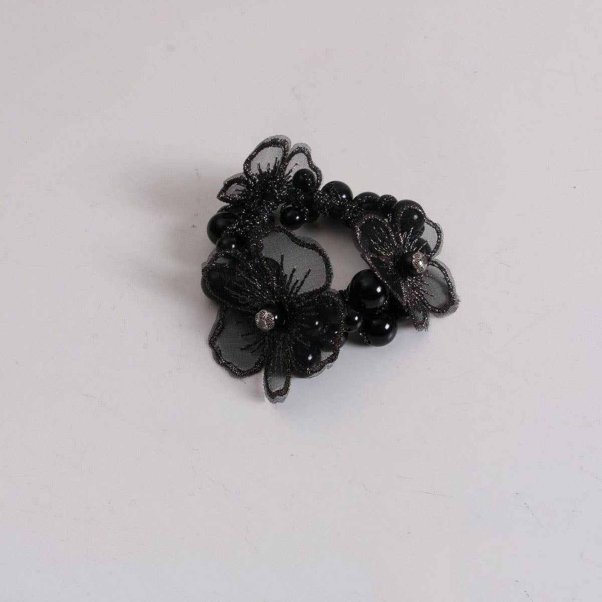 BOHO PEARL FLOWER HAIR TIE ELEGANT FAIRY STYLE_CWAHA6781