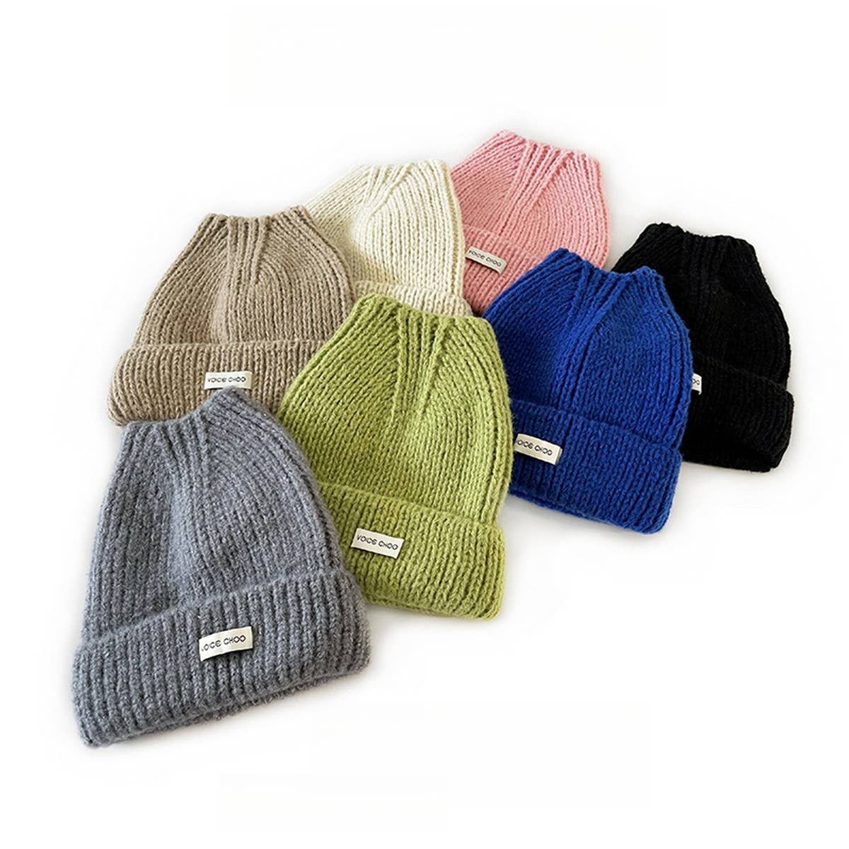ADULT KNITTED HAT CUTE SOLID COLOR LADIES_CWAH2054