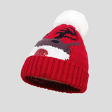 Cwah0747_Christmas Knit Bell Santa Hat