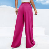 Solid Color Loose Straight Leg Dance Pants