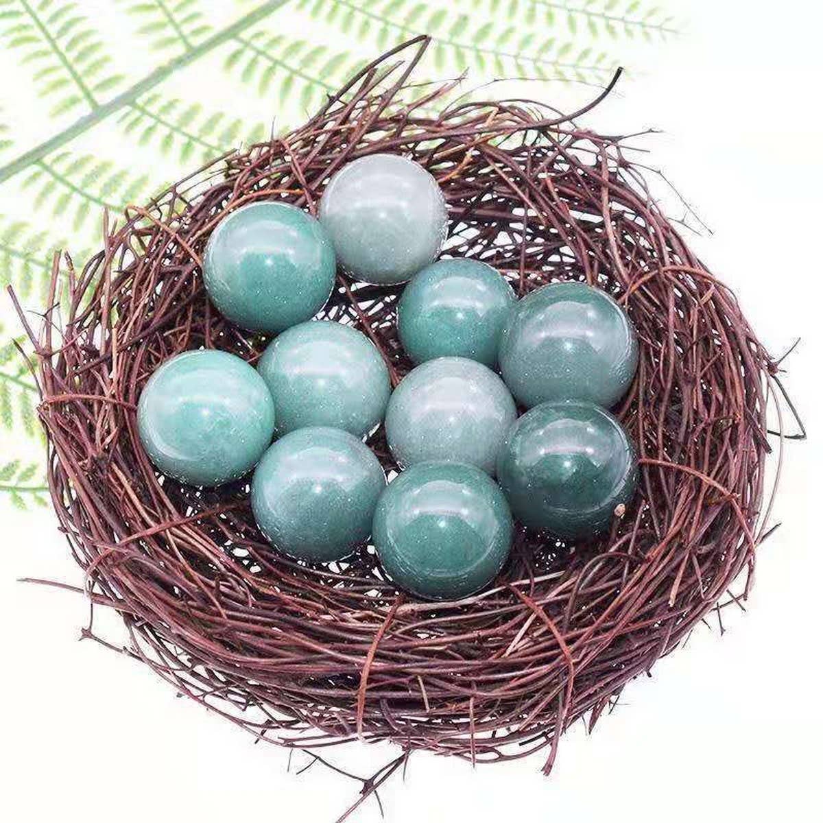 NATURAL PREHNITE CRYSTAL BALL SEVEN STAR_CWMM8136