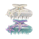 STARFISH SHARK CLIP LIGHT LUXURY DIAMOND HAIRPIN_CWAHA4426