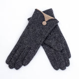 Fashionable Gold Striped Gloves_Cwag0075