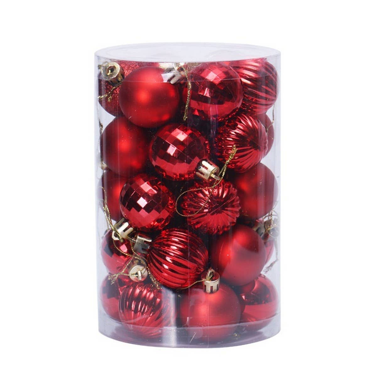 34PCS CHRISTMAS TREE ORNAMENTS BALL SET 4CM_CWMM9835