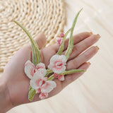 ORCHID EMBROIDERED IRON ON PATCH FOR FABRIC REPAIR_CWMM5918