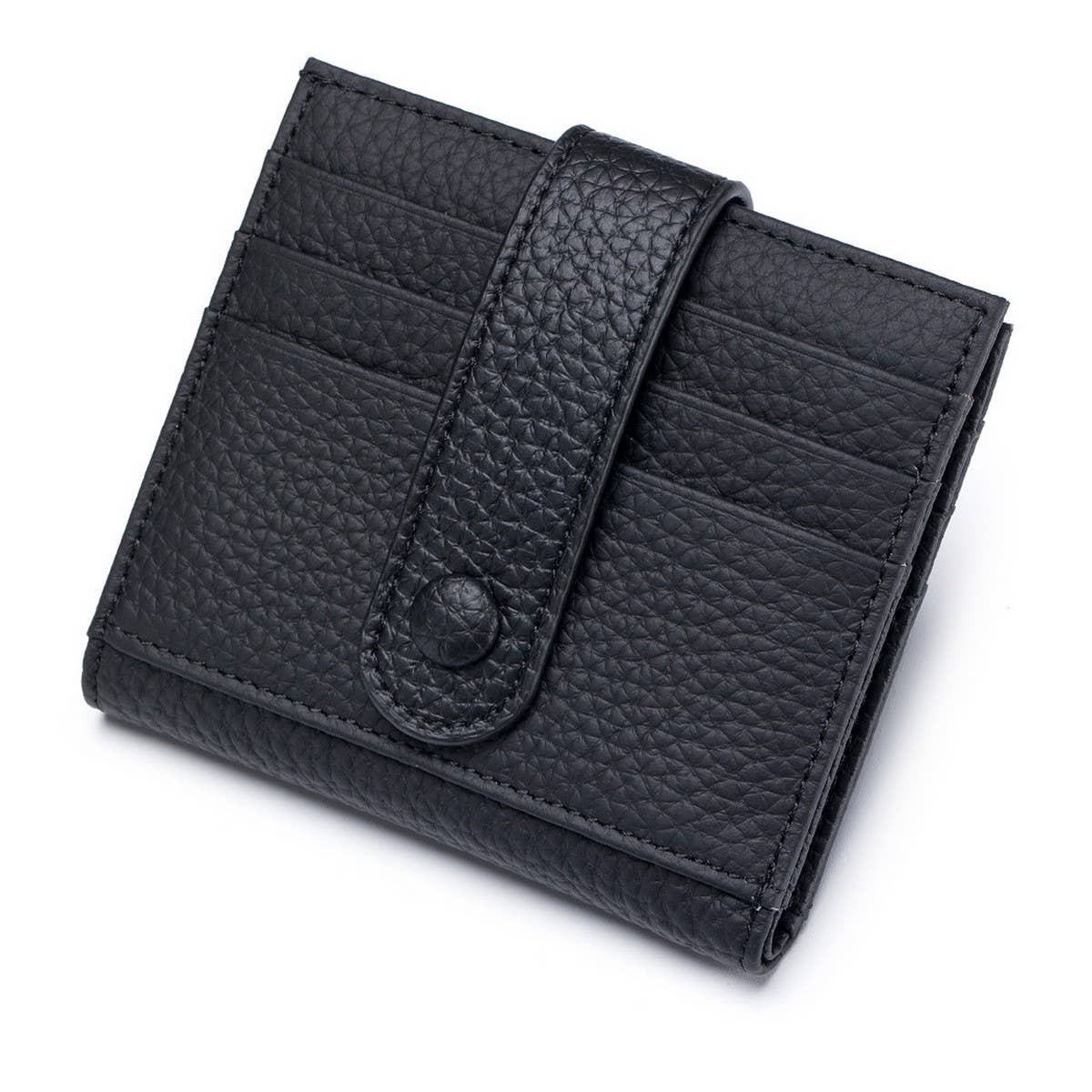COWHIDE LEATHER SHORT ULTRA THIN SMALL WALLET_CWAB3817