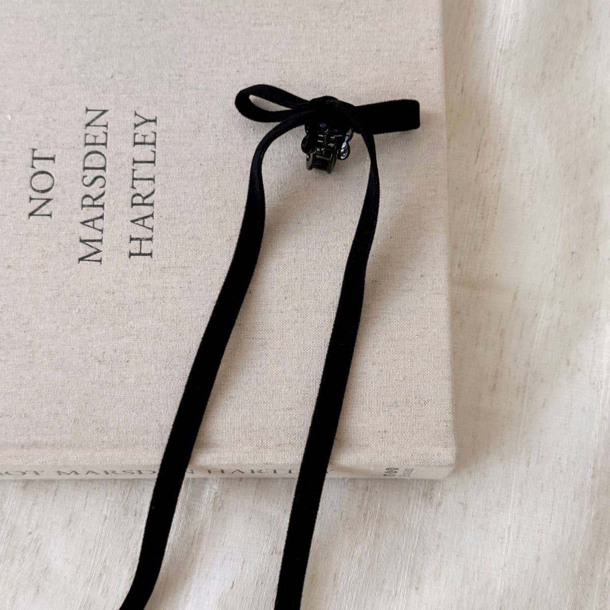 Velvet Ribbon Bow Hair Clip Ballet Style_Cwaha08047