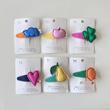 CHILDRENS FABRIC HEART CLOVER EDGE HAIRPIN_CWAHA1848