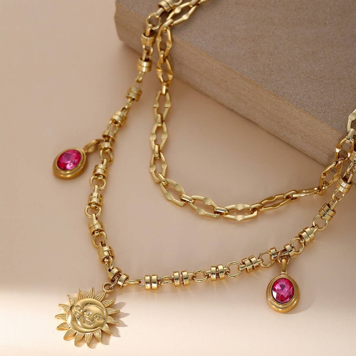 STAINLESS STEEL PENDANT TITANIUM STEEL NECKLACE_CWMM3575