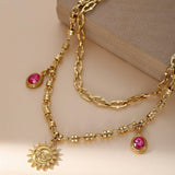 STAINLESS STEEL PENDANT TITANIUM STEEL NECKLACE_CWMM3575