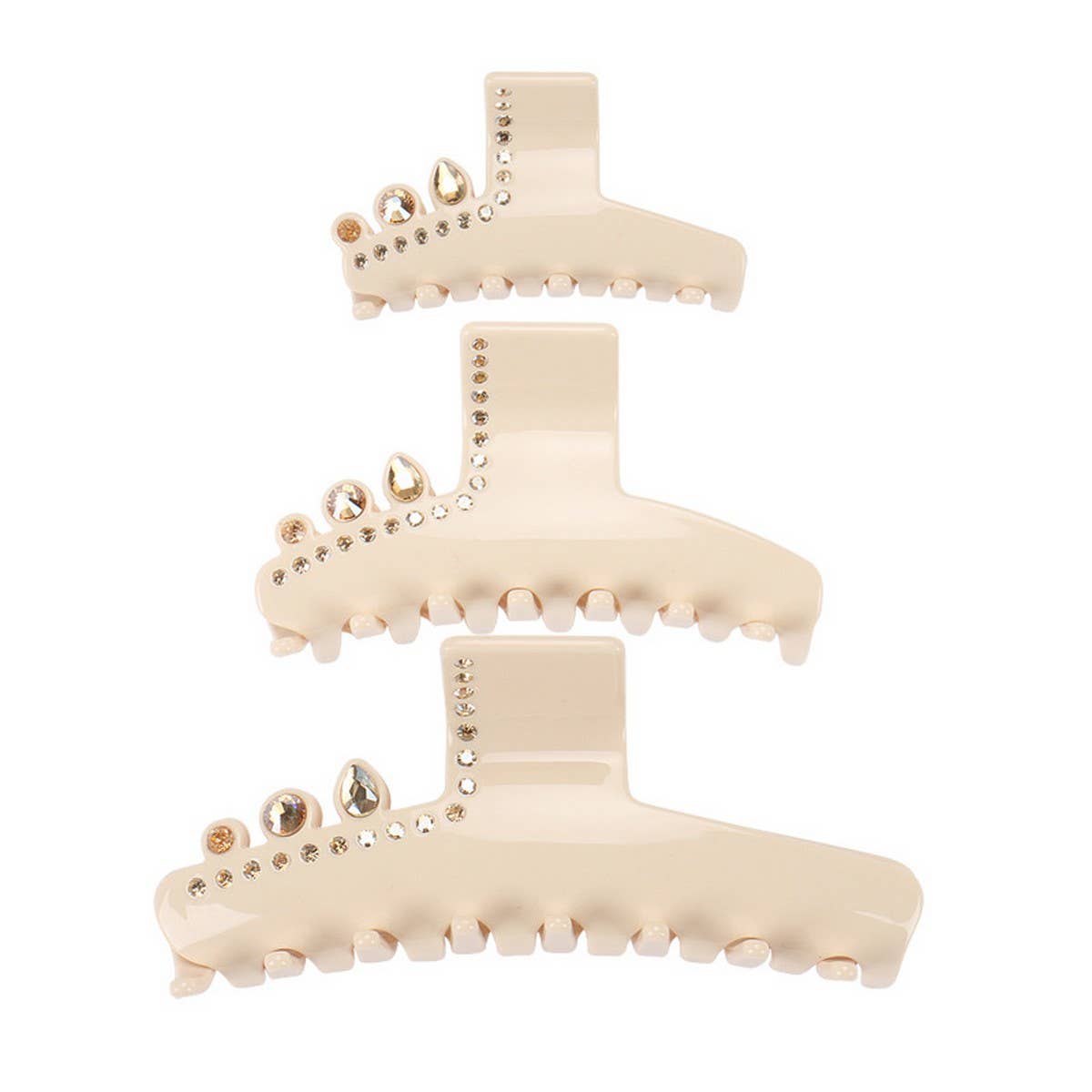 CRYSTAL CLIP ACETATE EXQUISITE HAIRPIN SHARK CLIP_CWAHA4270