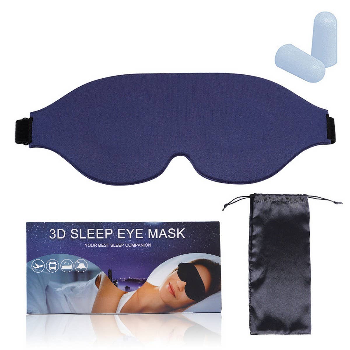 3D SLEEP MASK WITH MEMORY FOAM LIGHT BLOCKING_CWMM8041