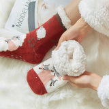 CARTOON FLOOR SOCKS MID TUBE PLUSH INDOOR SLIPPERS_CWMS0737