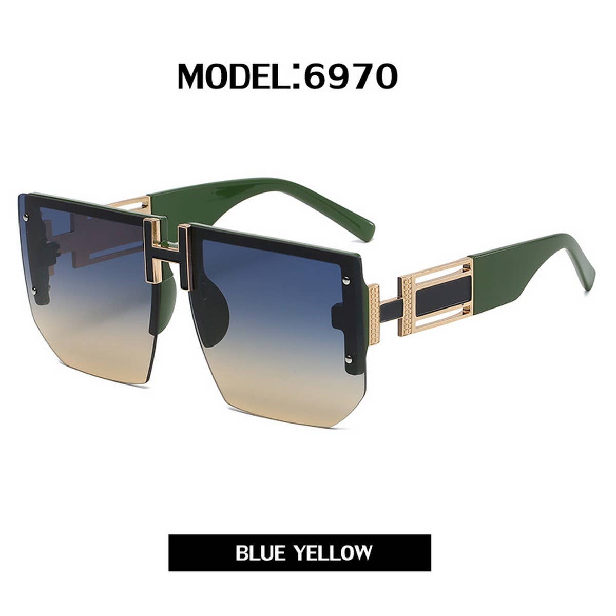 Uv Protection Diamond-Cut Large Frame Sunglasses_Cwasg0669