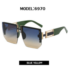 Uv Protection Diamond-Cut Large Frame Sunglasses_Cwasg0669