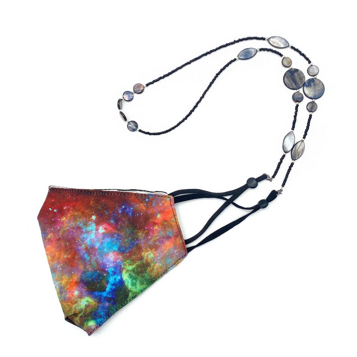 BEADED SHELL GLASS RICE BEADS GLASSES LANYARD_CWMM1171