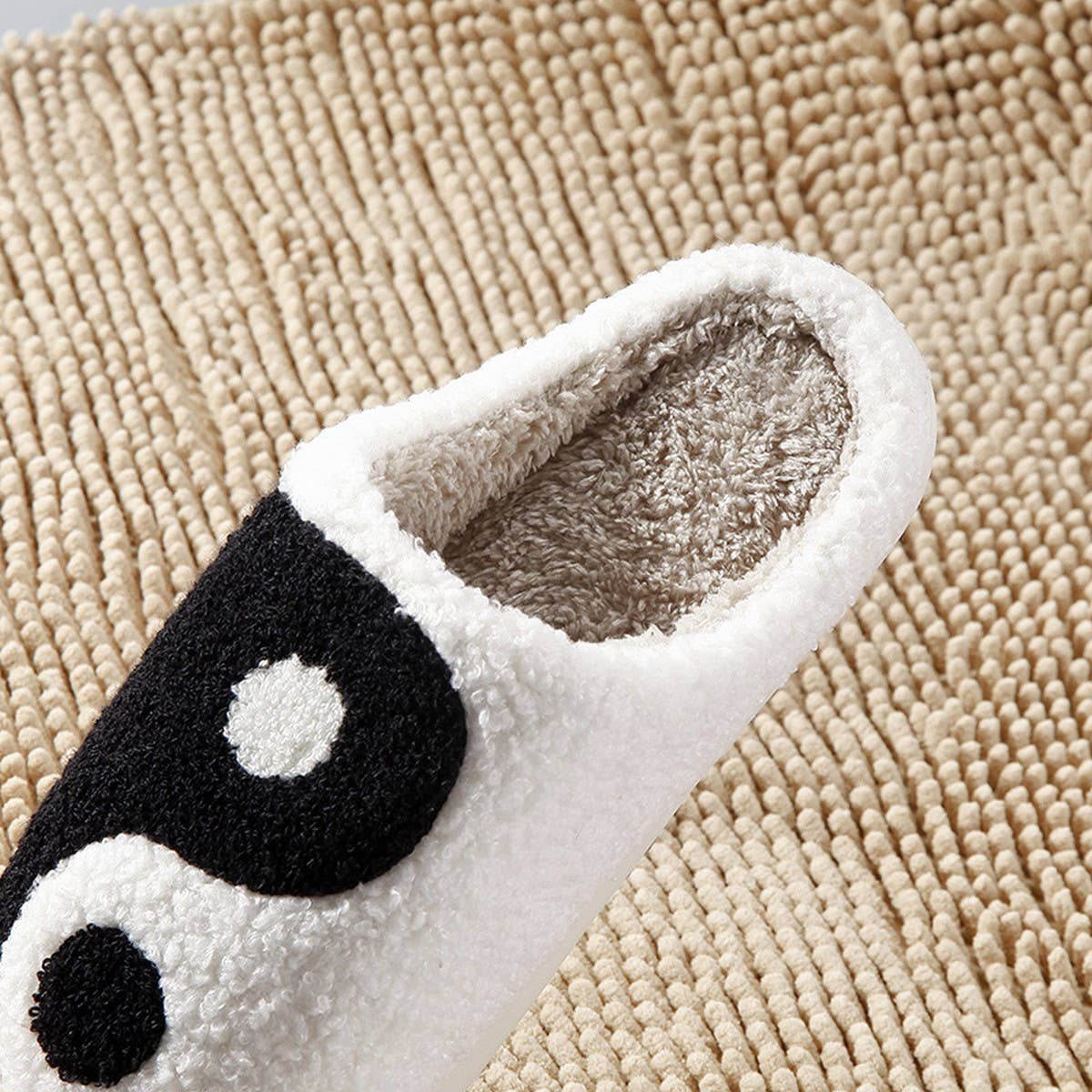 Yinyang Pattern Winter Insulation Cotton Slippers_Cwshs0463