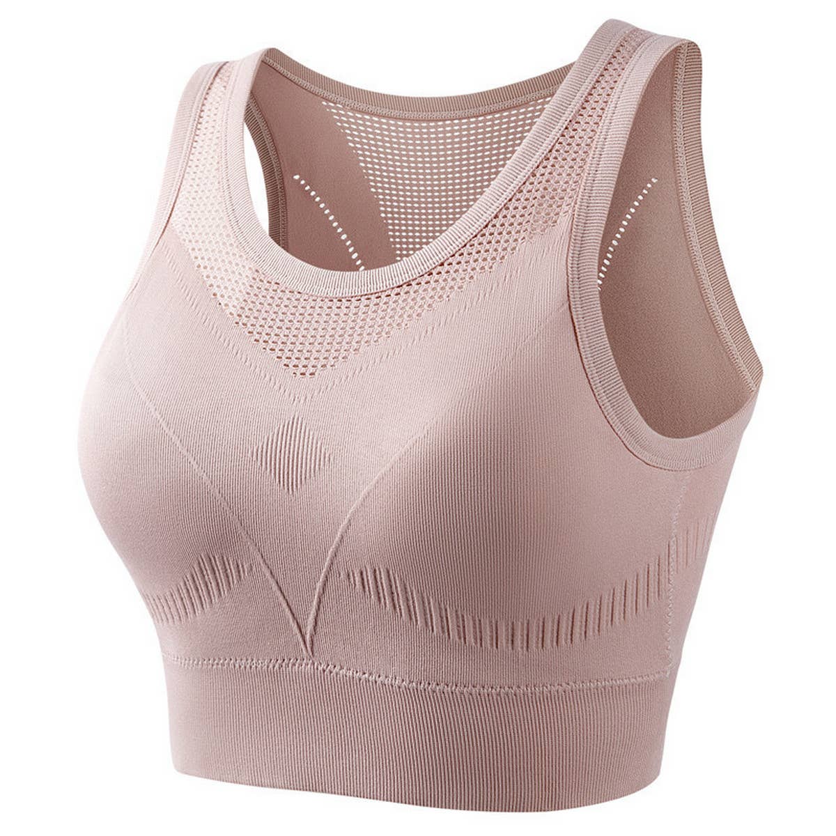 NEW RIMLESS SHOCKPROOF RUNNING VEST YOGA BRA_CWMU0299