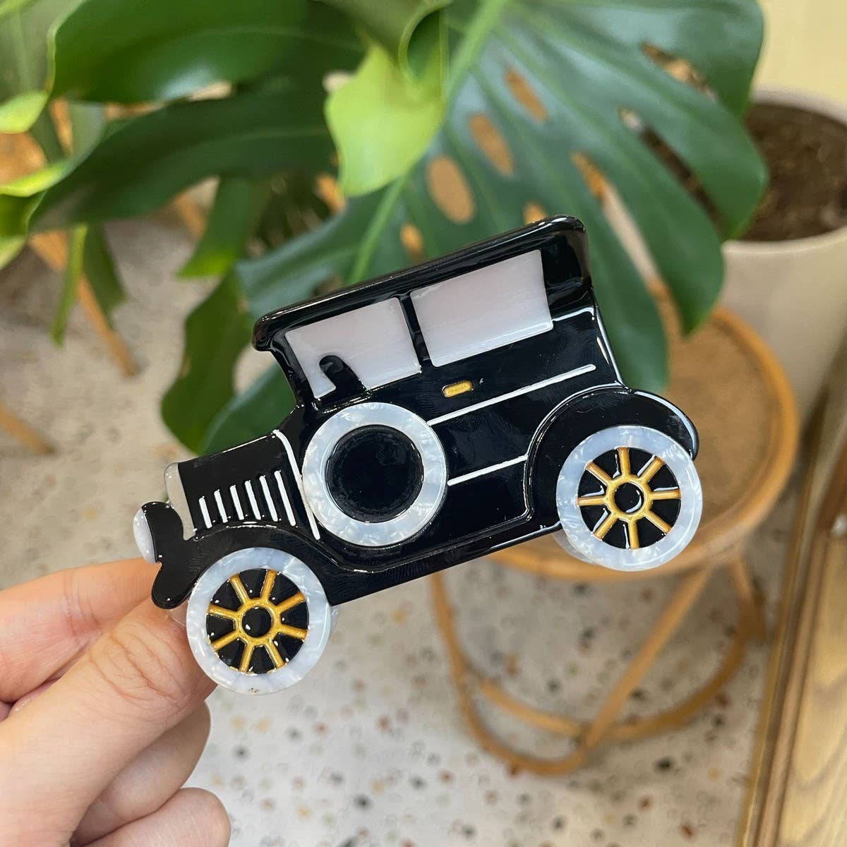 Vintage Vehicle Acetate Hair Claw 8Cm Fun Clip_Cwasc1598