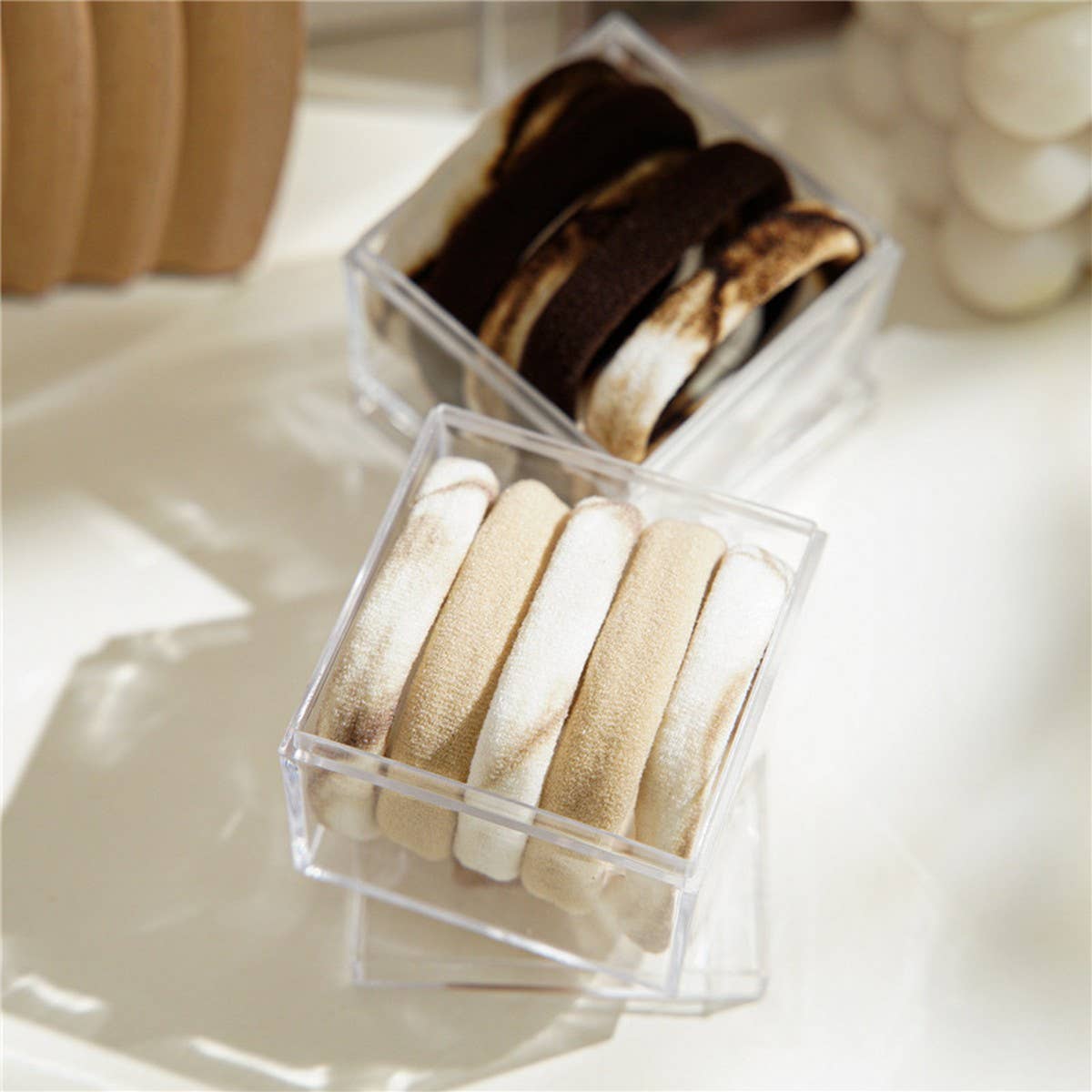 RETRO COLOR TIE DYE HIGH ELASTIC HAIR TIES_CWAHA1123