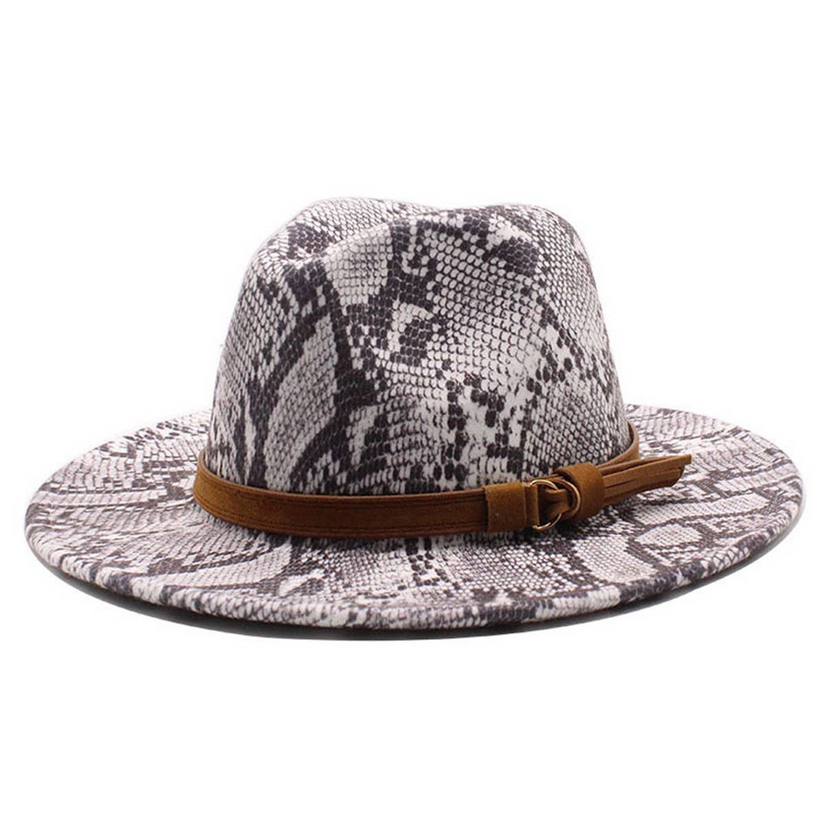 Wool Hat Snake Patte Casual Hat Jazz Hat Felt Hat_Cwah2592