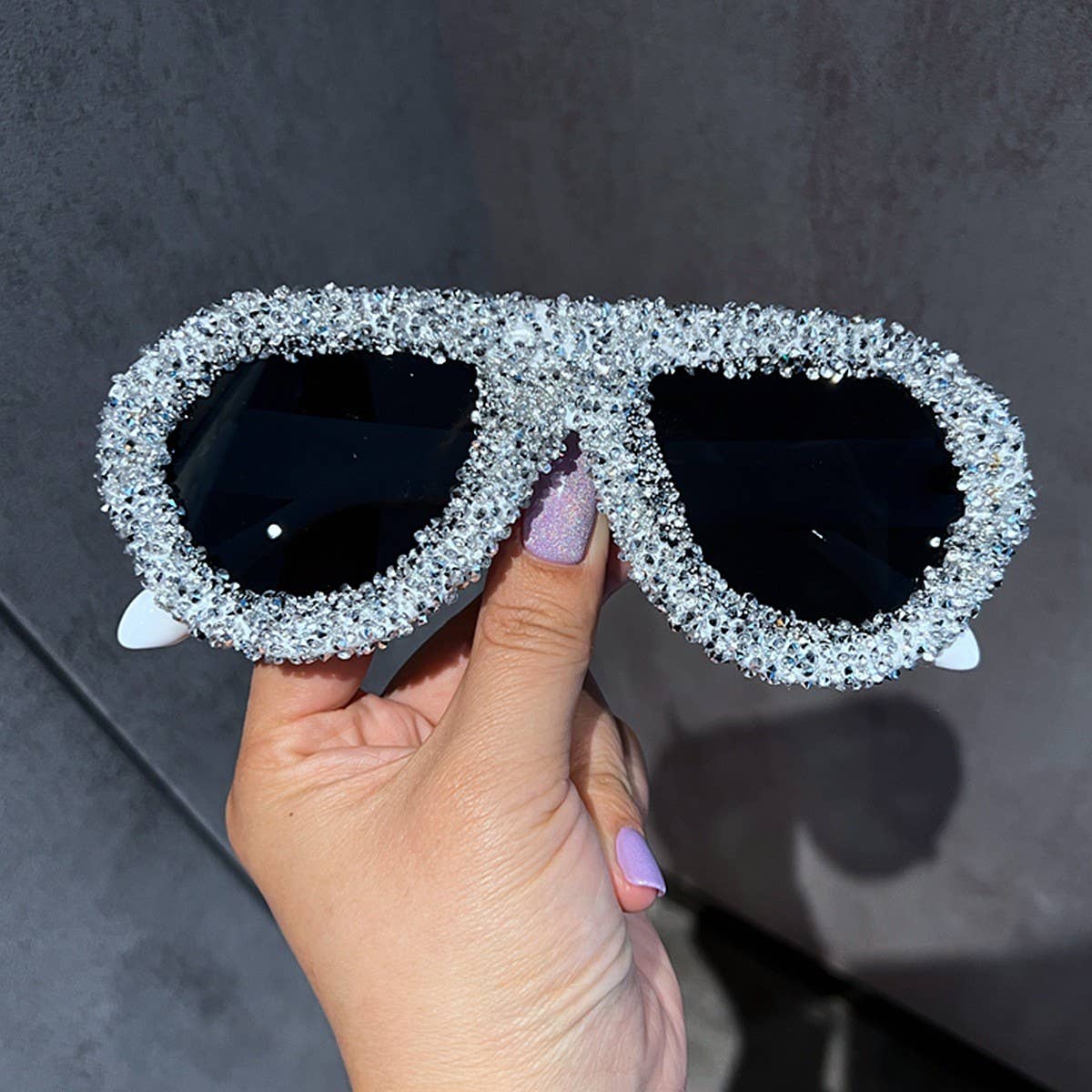 FASHION LARGE FRAME LUXURY DIAMOND FULL SUNGLASSES_CWASG0799