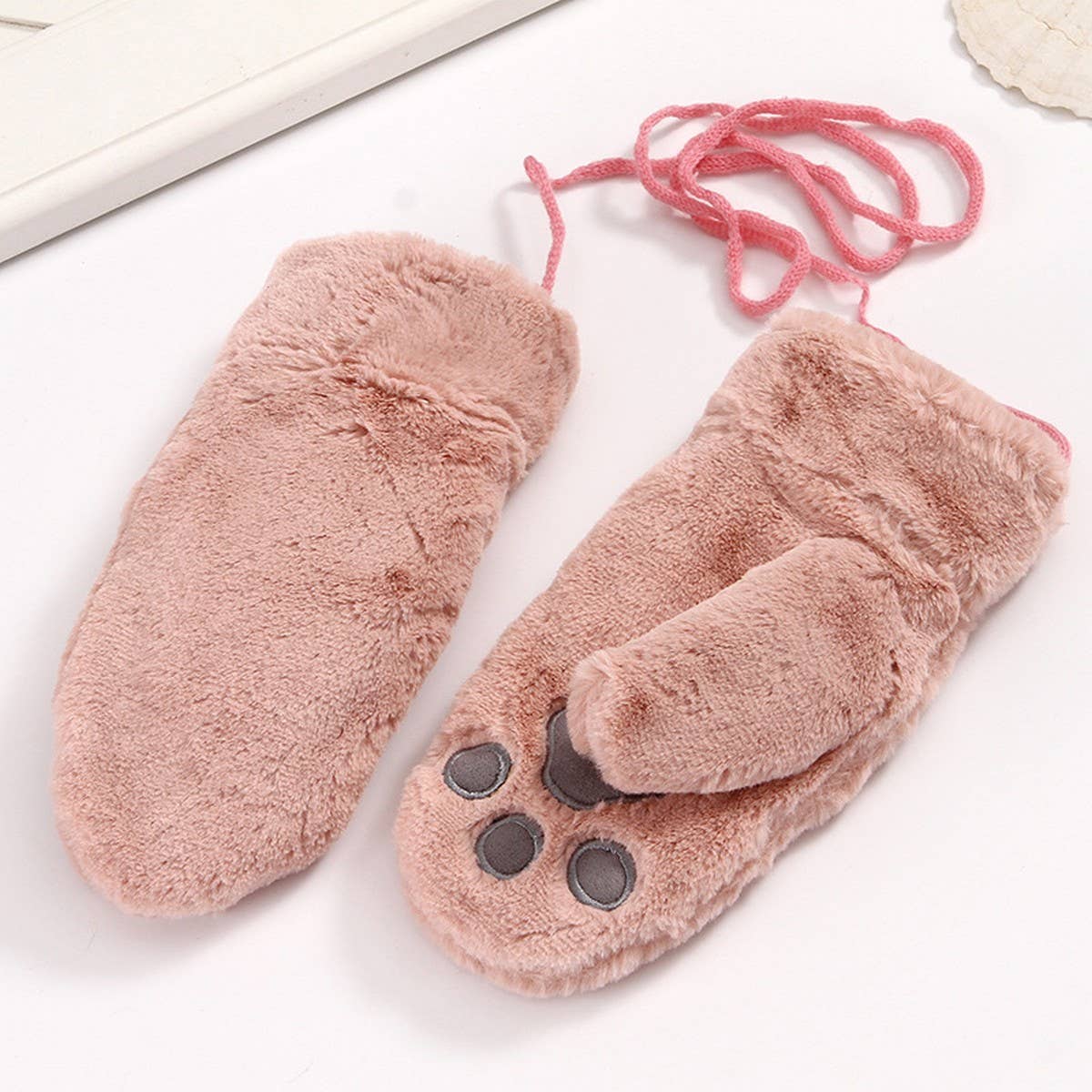 Cute Winter Student Fleece Cold Protection Gloves_Cwag0273