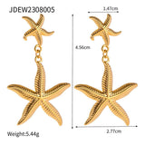 RETRO SIMPLE OCEAN EARRINGS STARFISH EARRINGS_CWASC1662