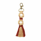 HAND WOVEN FLOWER KEYCHAIN_CWMM1563