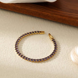 MULTI COLOR DIAMOND SINGLE ROW FULL DIAMONDBRACELET_CWMM3741