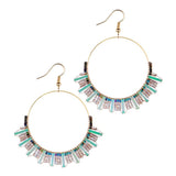BOHEMIAN NICHE VINTAGE CIRCLE BEADED EARRINGS_CWAJE1659