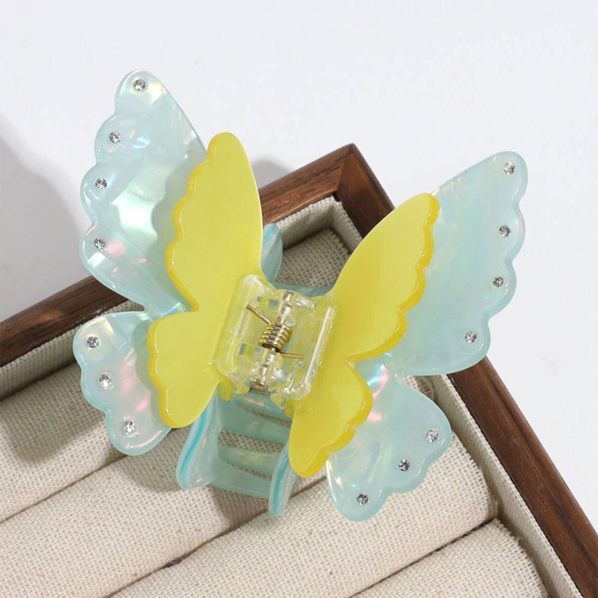2024 NEW COLORFUL DOUBLE LAYER BUTTERFLY CLIP_CWAHA2198