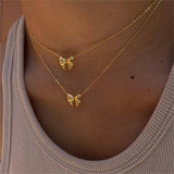 Womens Elegant Exaggerated Bow Necklace_Cwmm5540