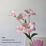 ARTIFICIAL AMARYLLIS LILY STEM WITH 5 BLOOMS_CWMM6503